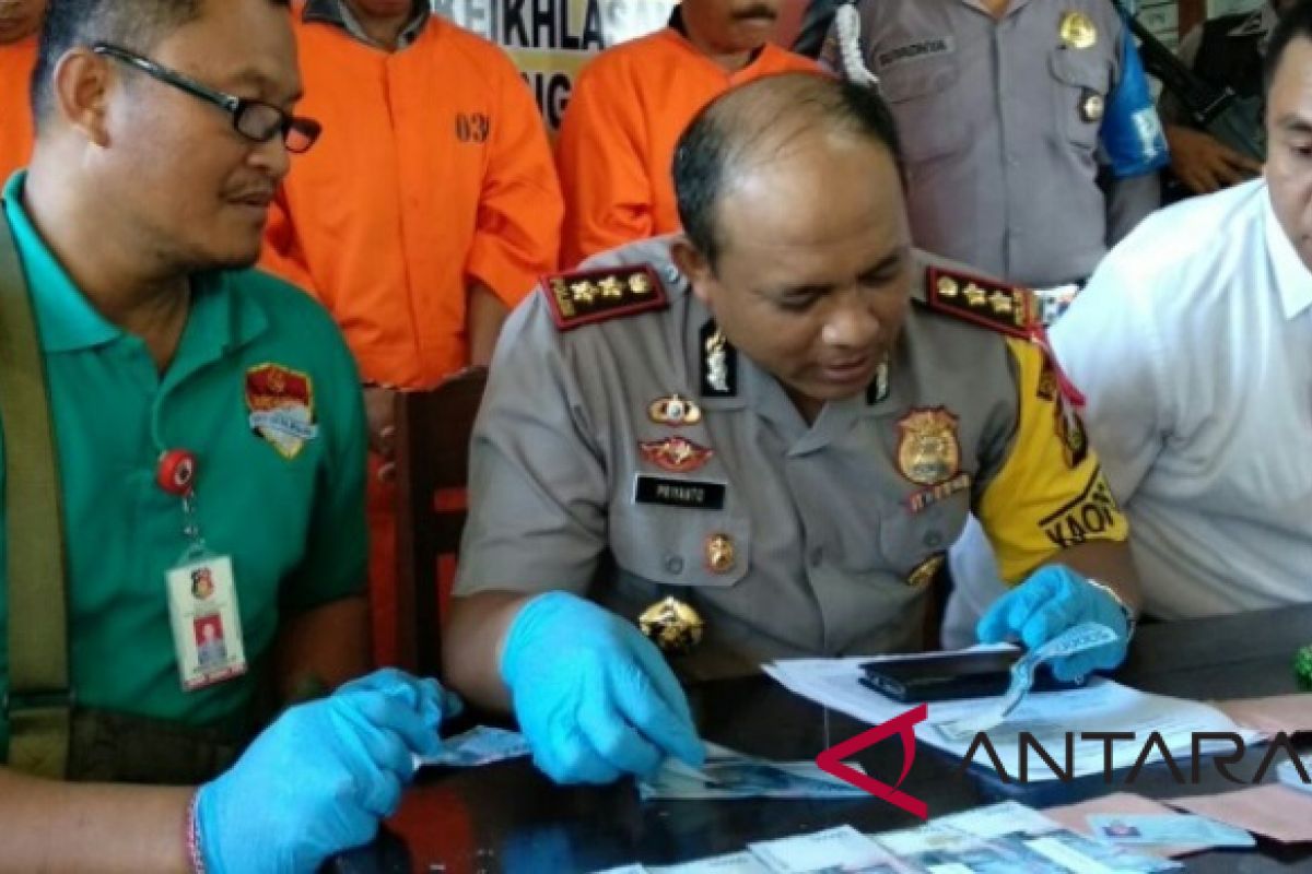 Polisi tangkap komplotan pengedar uang palsu di Gilimanuk