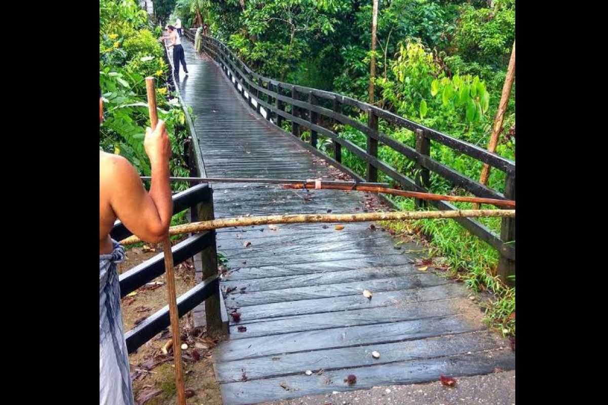 Perlebaran jembatan Sungai Pemajan Barut butuh hibah tanah dari warga