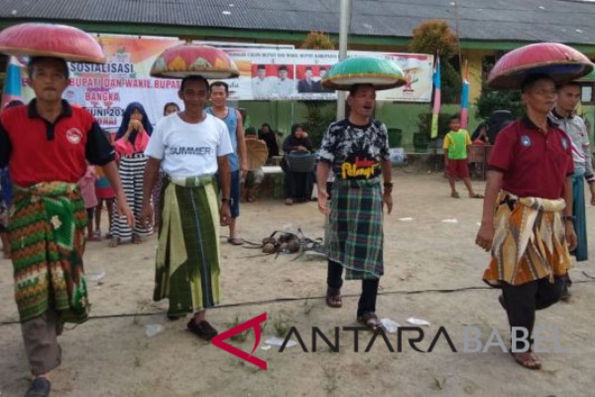 KPU Bangka sosialisasikan pilkada dengan permainan tradisional