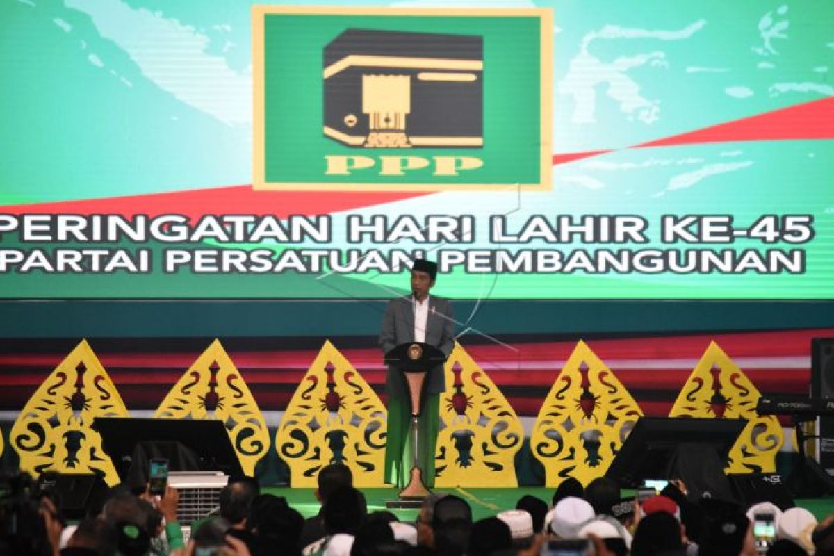 Presiden Jokowi hadiri peringatan Harlah Ke-45 PPP (VIDEO)