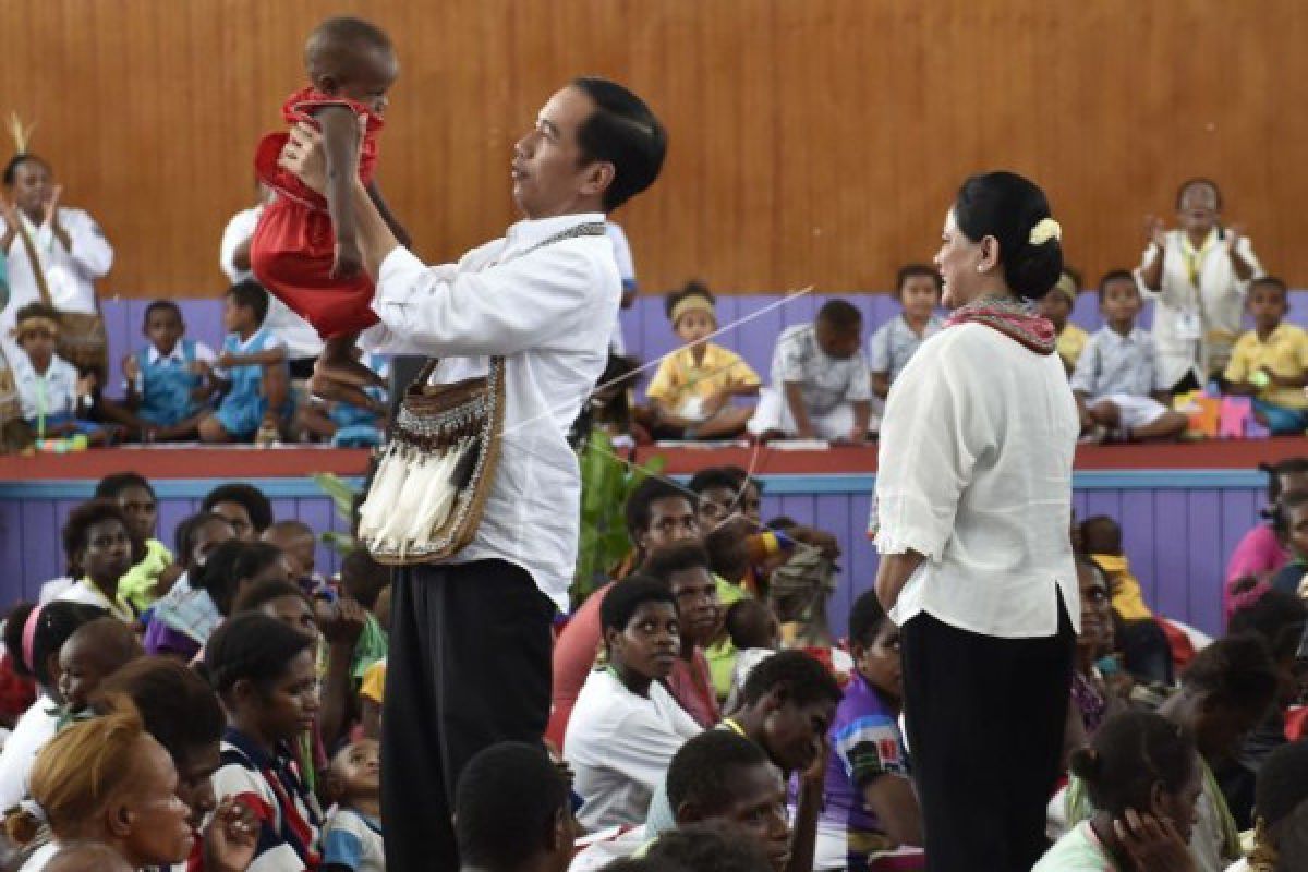 Presiden Jokowi diangkat jadi Panglima Perang Asmat