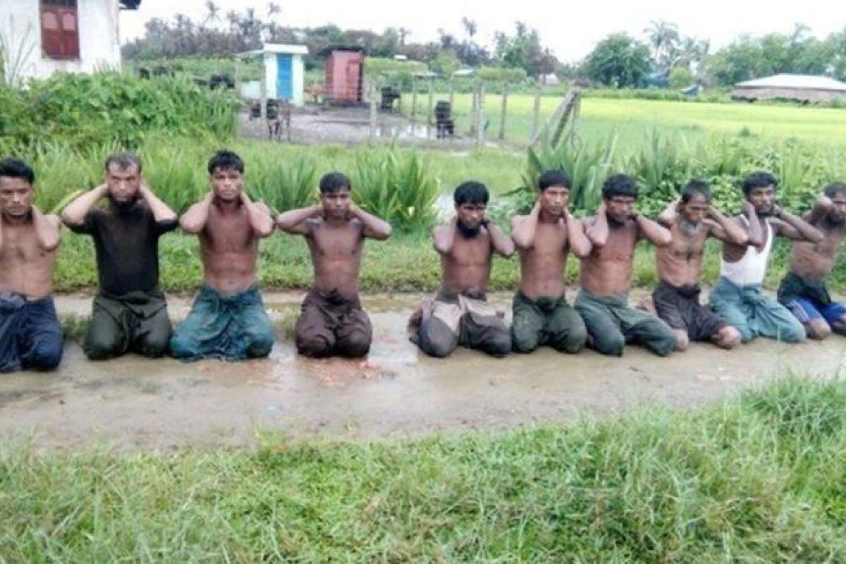 Tujuh tentara Myanmar di penjara terkait pembunuhan Muslim Rohingya