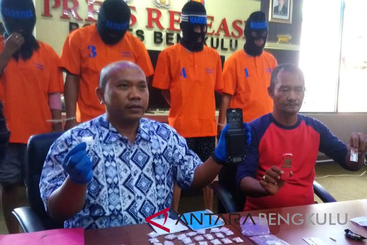 Polres Bengkulu amankan 107 paket sabu-sabu