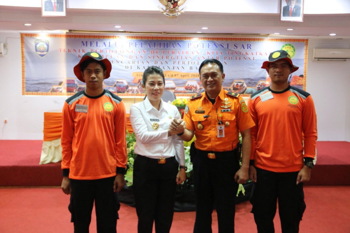 SAR Pontianak gelar pelatihan pertolongan di Pasir Panjang