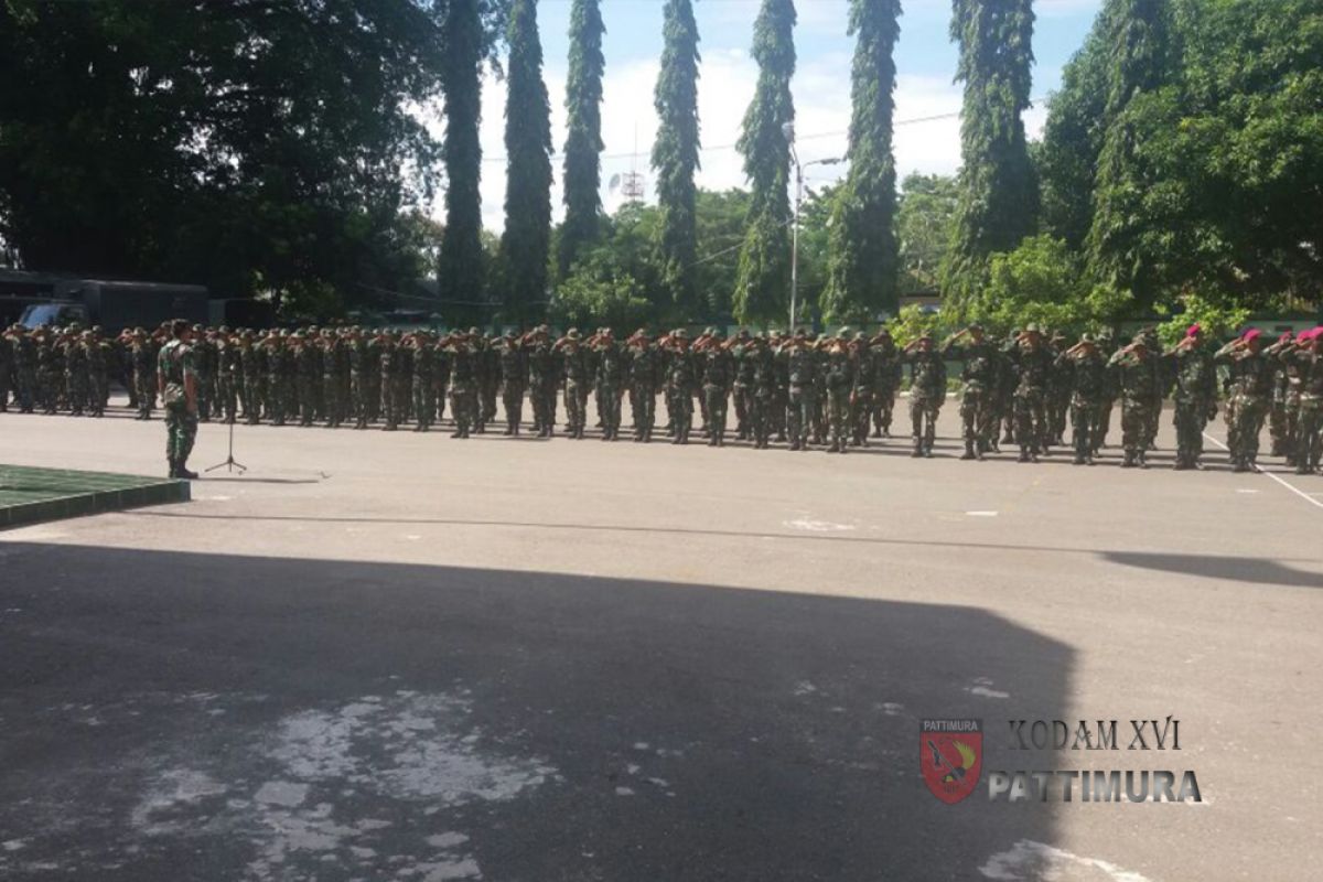 Kodam Pattimura berangkatkan  satgas opster kalwedo