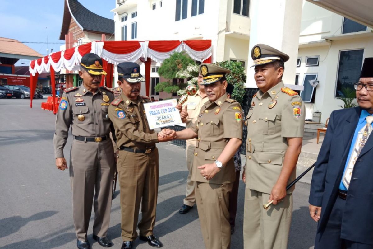 Futsal tingkat provinsi, Satpol PP Sijunjung sabet juara 1