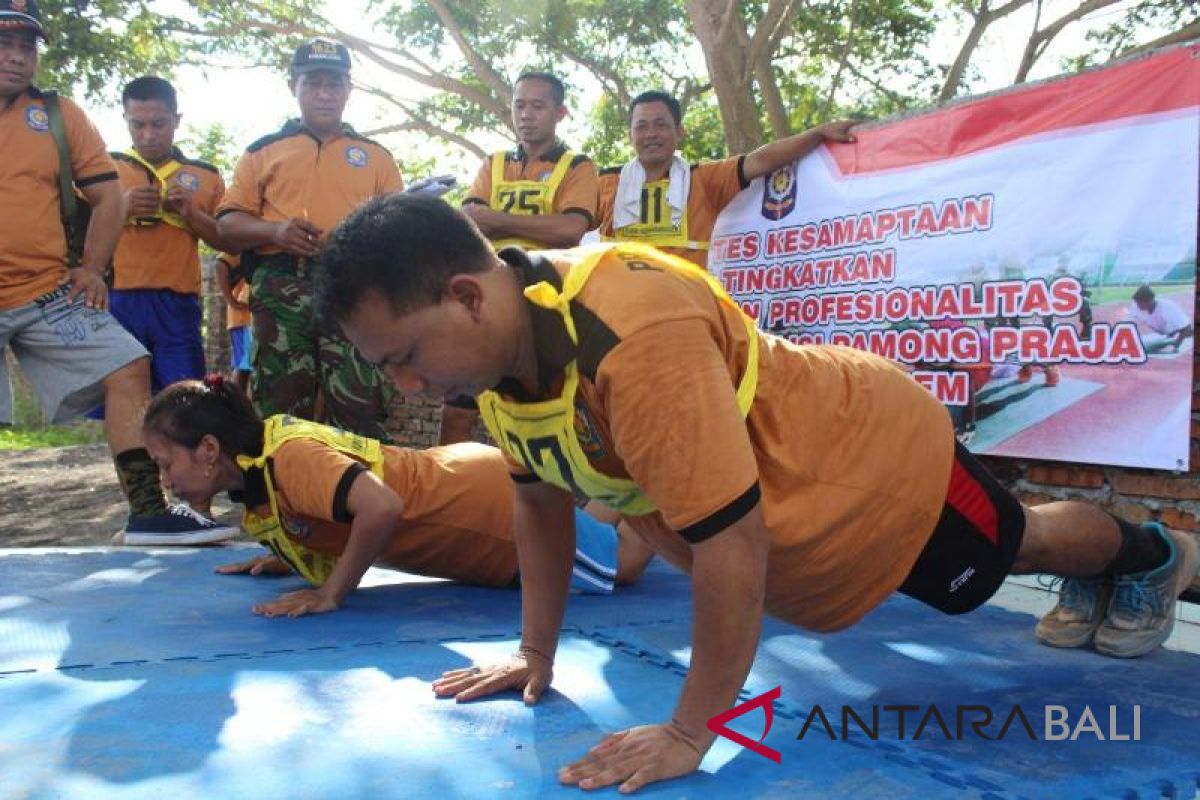 Satpol PP Karangasem jalani tes kesamaptaan untuk pasukan 