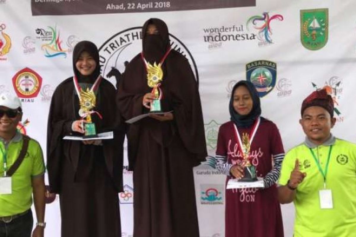 Serunya Triathlon Sunnah Peringatan HUT ke-59 Korem/031 Wirabima,69 Peserta Ambil Bagian