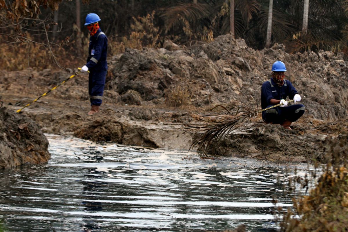 Police, Pertamina shut down 25 illegal oil wells in Jambi