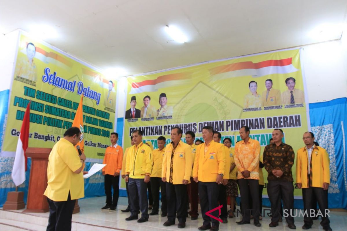 DPD Partai Golkar Kabupaten Kepulauan Mentawai dilantik, Kortanius ketua