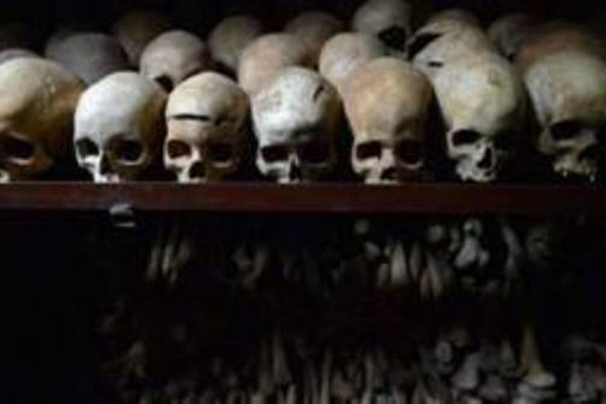 Ratusan kerangka manusia korban pembataian di Rwanda ditemukan