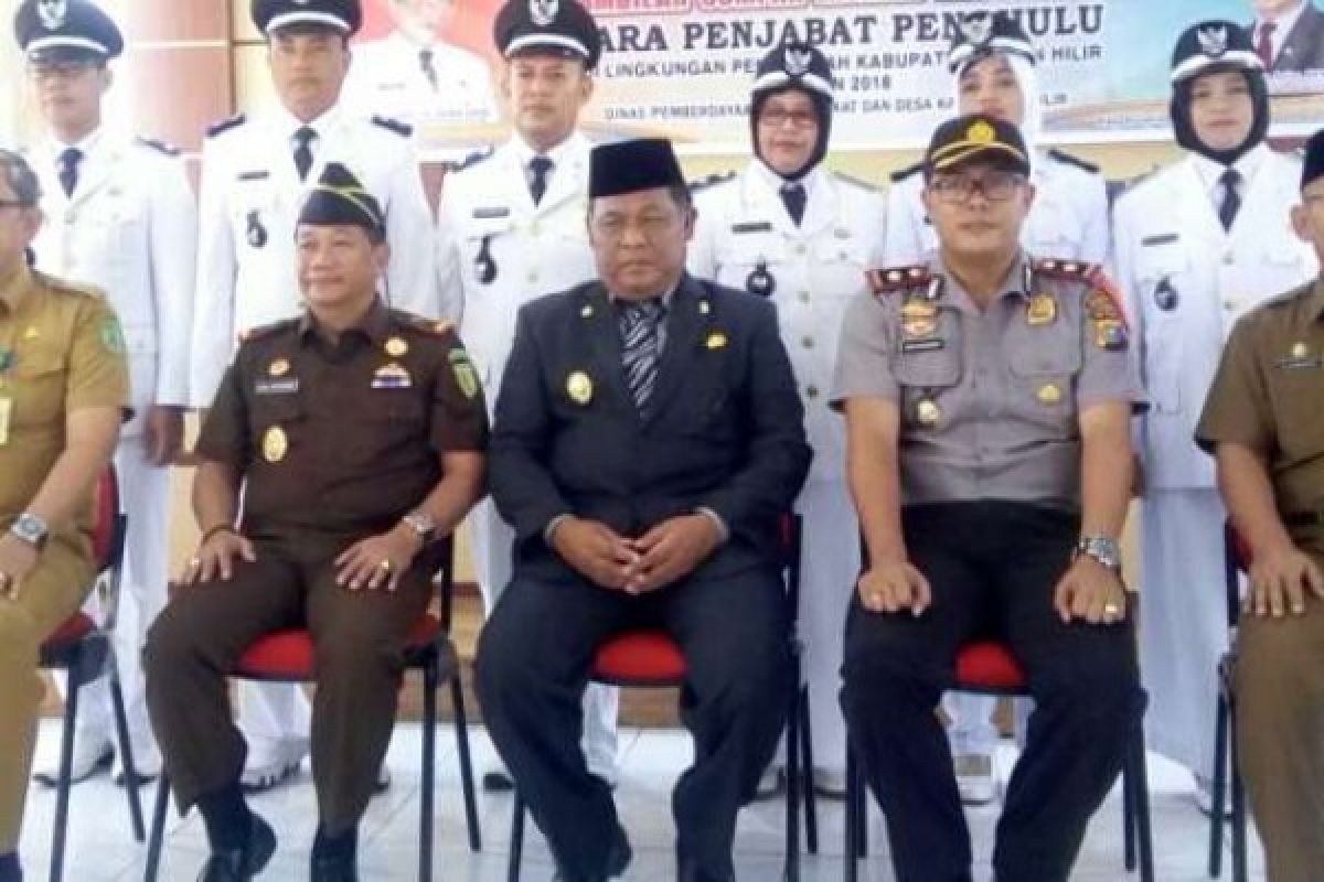  6 Pjs Penghulu pada 2 Kecamatan di Rohil ini Dilantik 