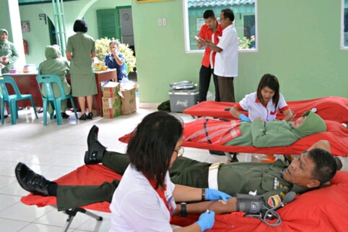 Donor darah di Denpom Pematangsiantar