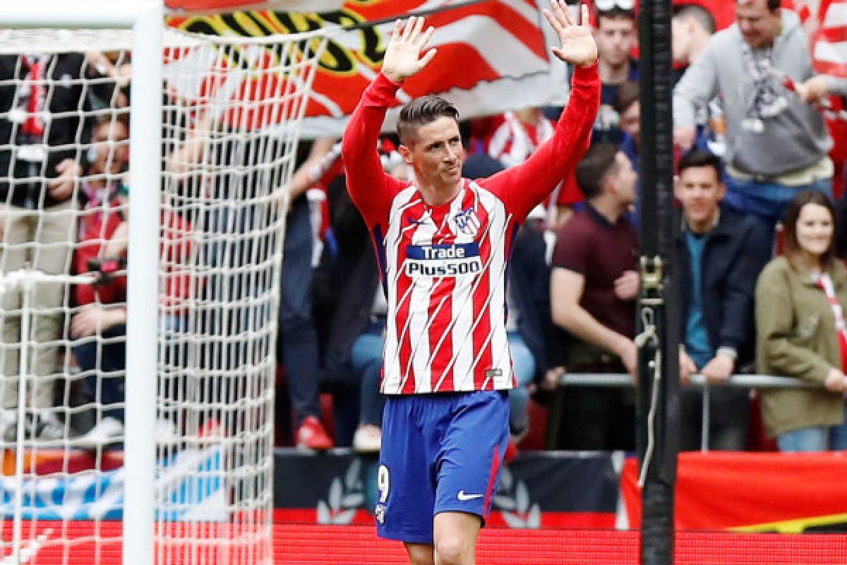 Torres cetak dua gol pada laga terakhir untuk Atletico