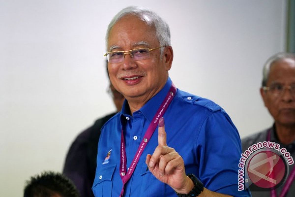 Najib Razak tiba di Kantor Pencegahan Korupsi Malaysia
