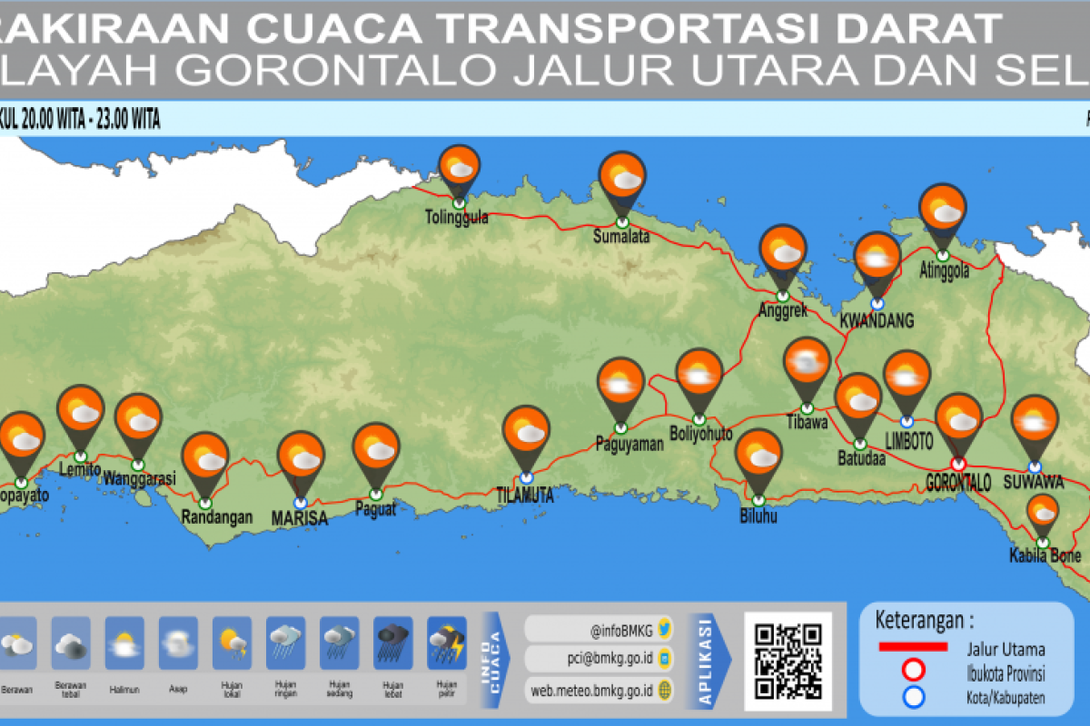 BMKG Prediksikan Cerah Berawan Dominasi Wilayah Gorontalo
