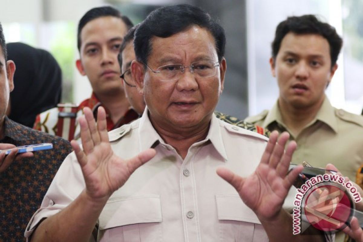 Prabowo belum pilih siapa cawapres pendampingnya