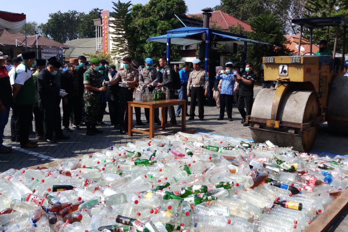 Polresta Sidoarjo Musnahkan Barang Bukti Narkotika (Video)