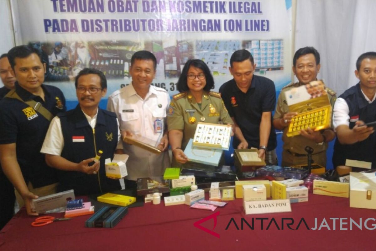 Gudang produk farmasi ilegal di Semarang dibongkar