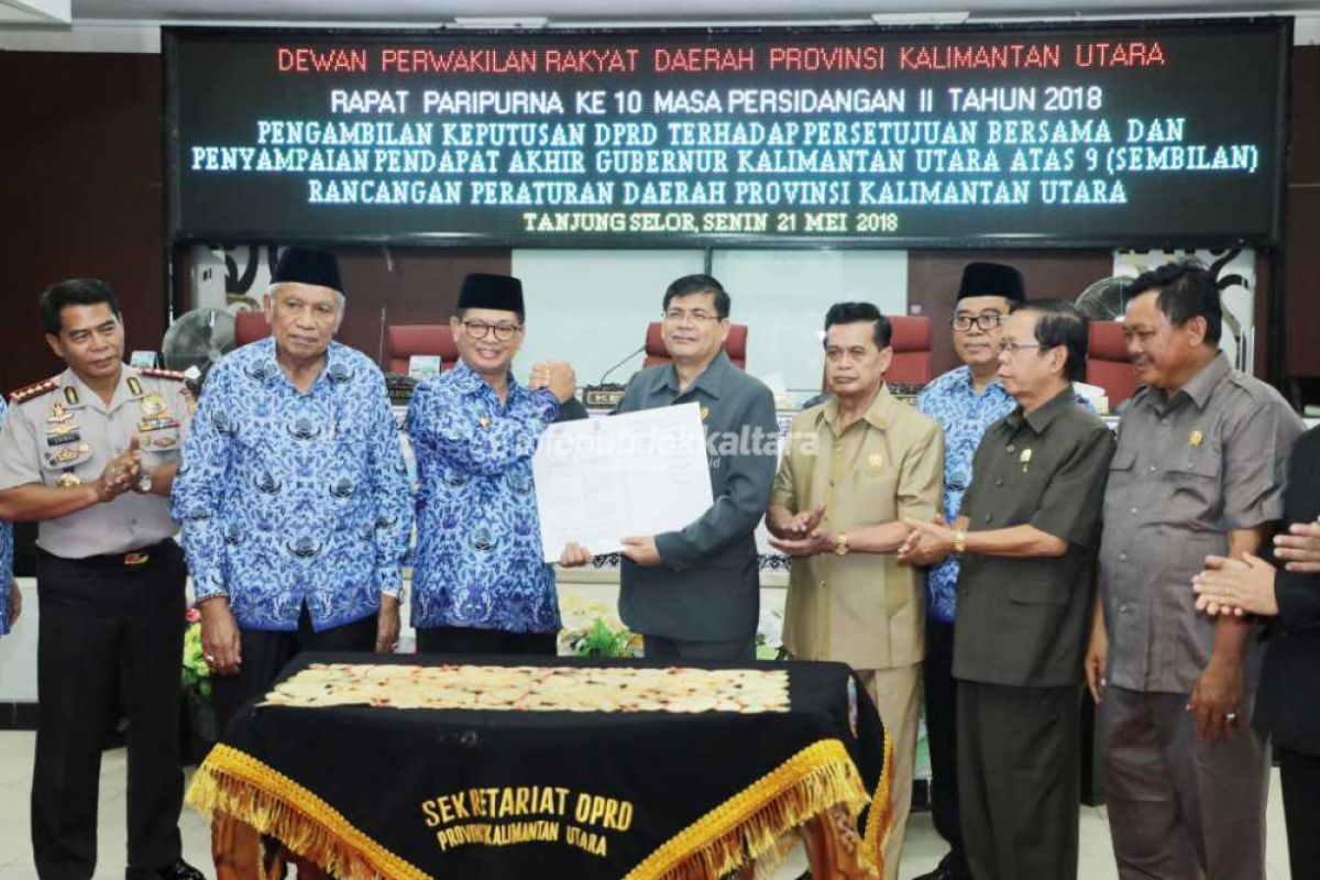 Gubernur Apresiasi Dewan Setujui 9 Raperda