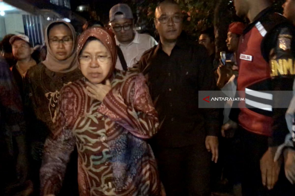 Risma Datangi Lokasi Penangkapan Terduga Teroris (Video)