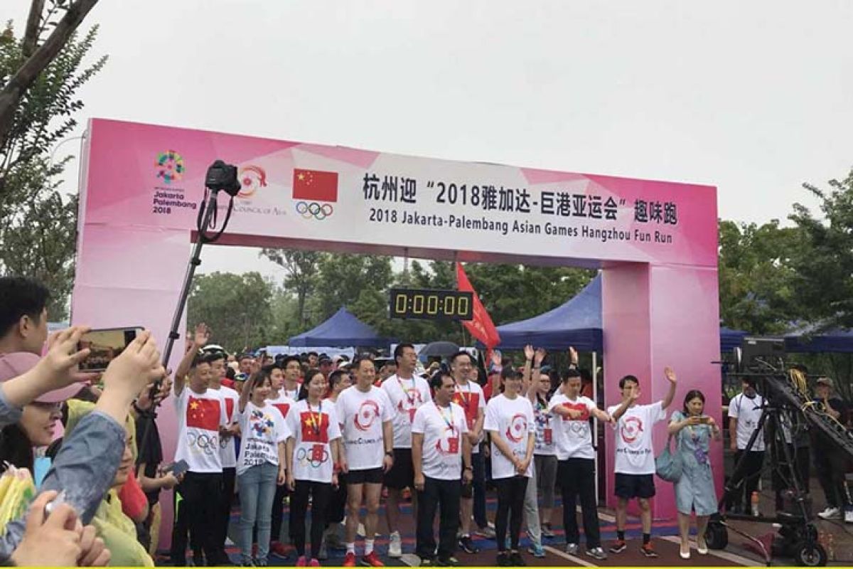"Fun Run'' Hangzhou promosikan Asian Games Jakarta-Palembang