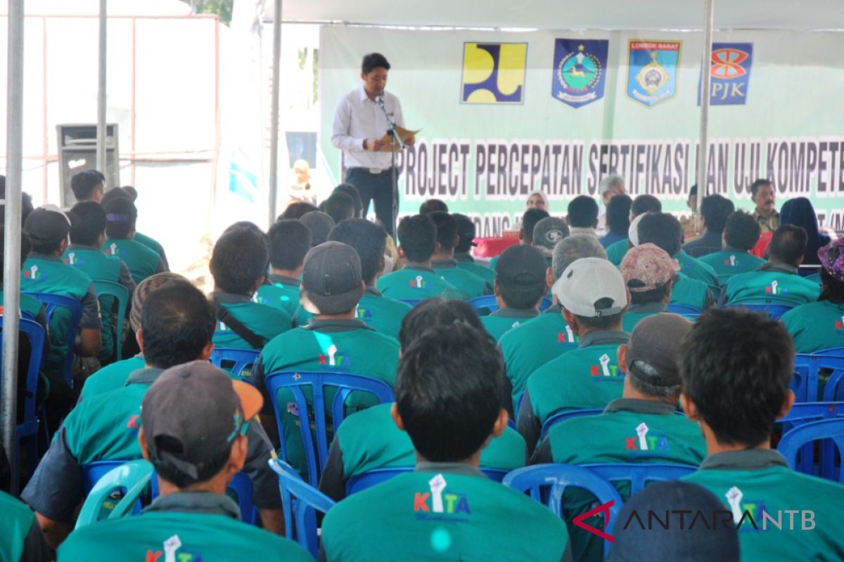 LPJKP NTB bersinergi sertifikasi SDM bidang konstruksi