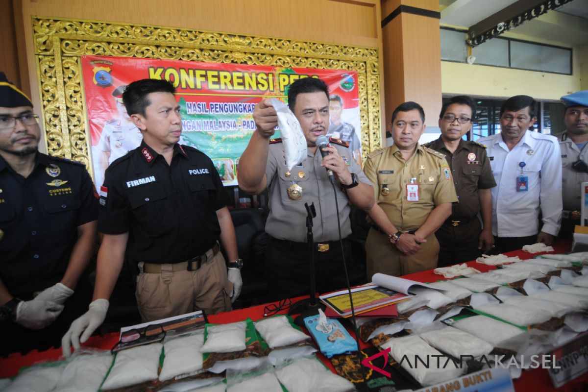 South Kalimantan Police record the largest sabu-sabu catch