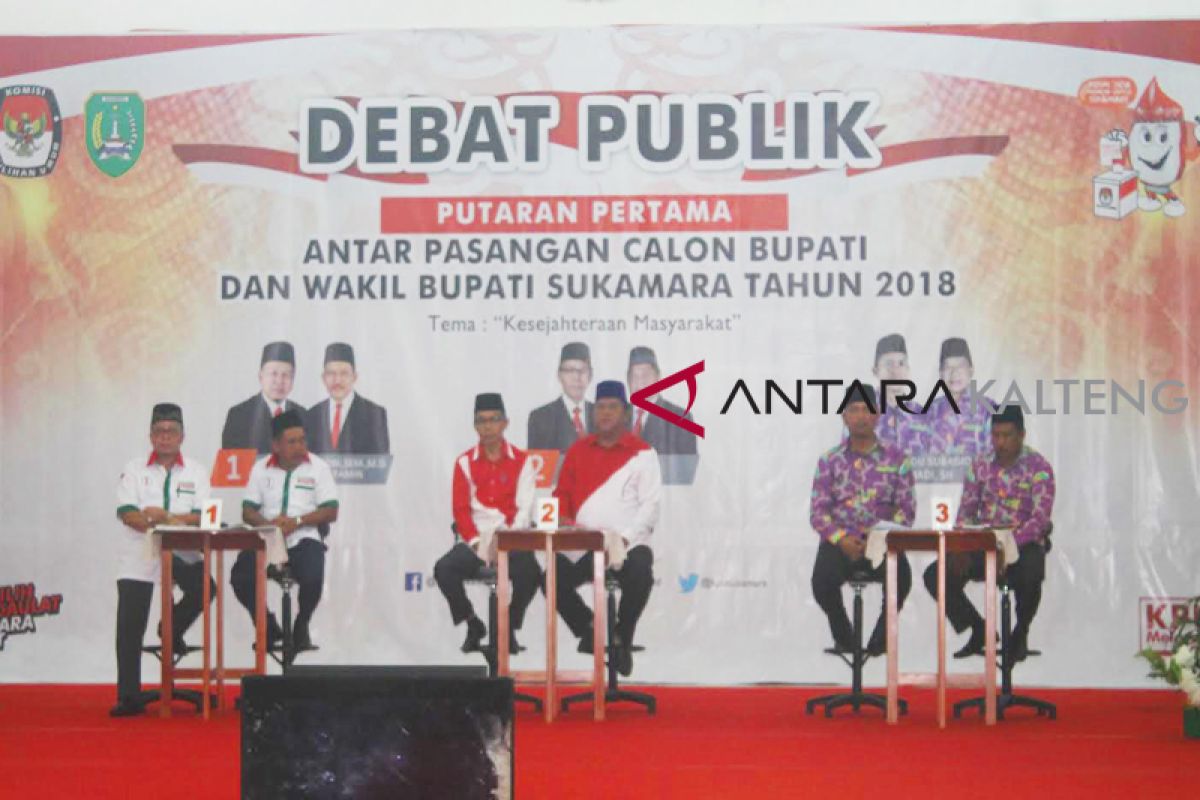 3 calon bupati Sukamara debat publik