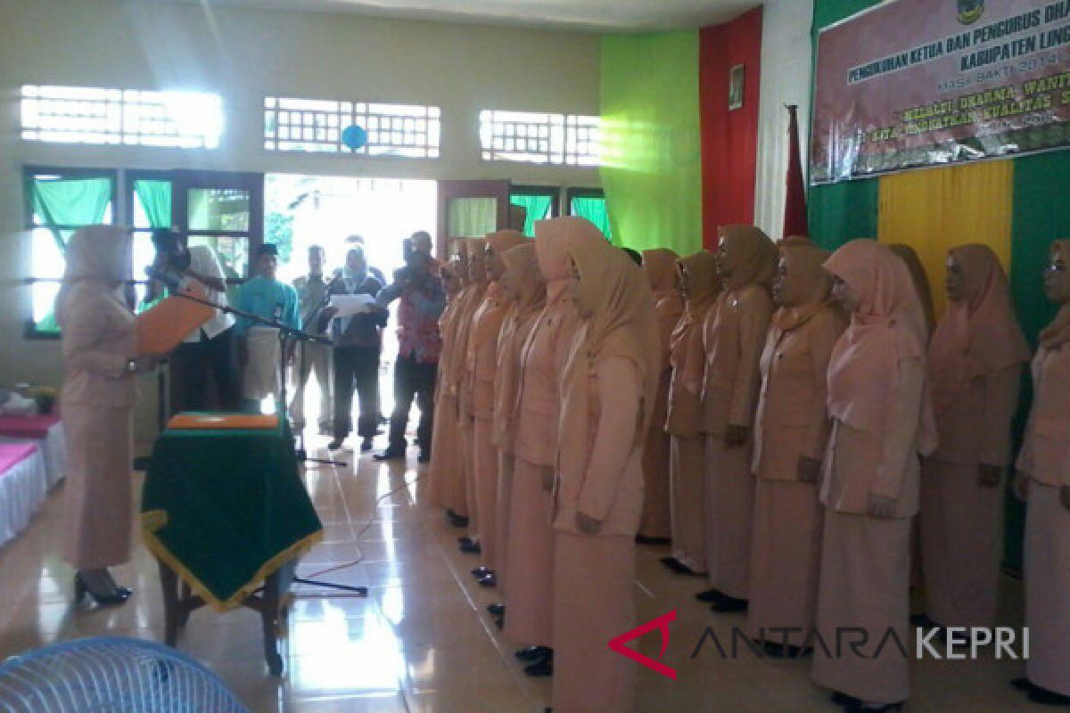 Dharma Wanita Persatuan Kabupaten Lingga resmi dilantik