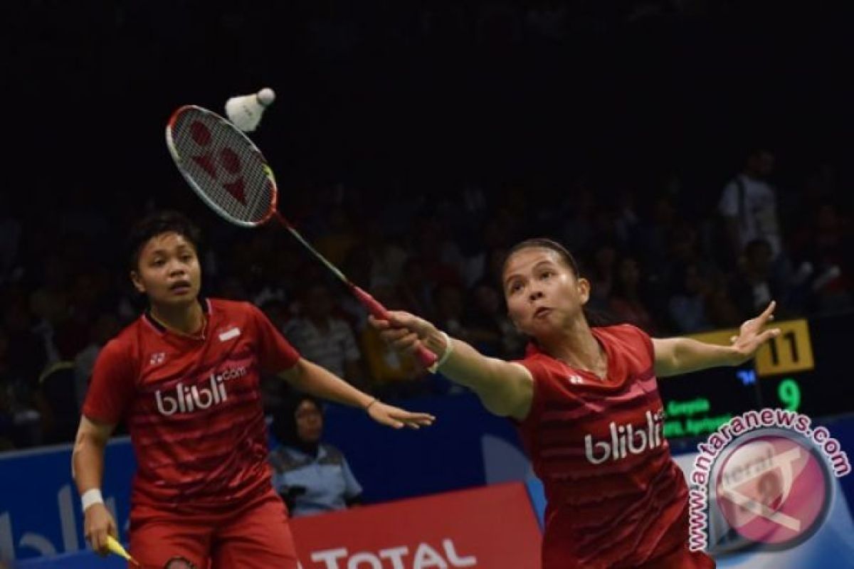 Greysia/Apriani melaju ke perempat final kejuaraan bulu tangkis dunia