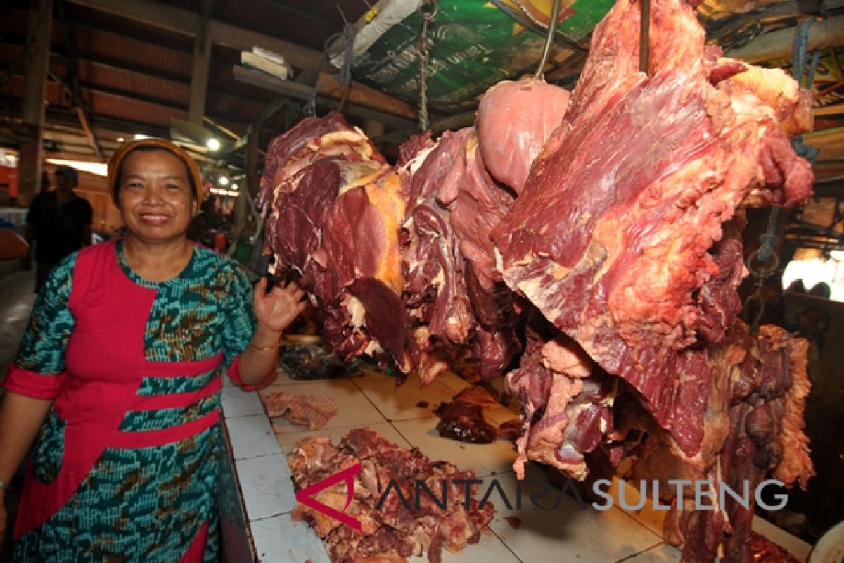 Harga daging di Palu jelang lebaran  normal