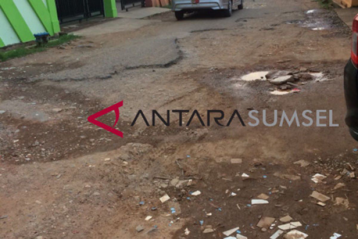Ruas jalan provinsi Baturaja-Ranau rusak berat
