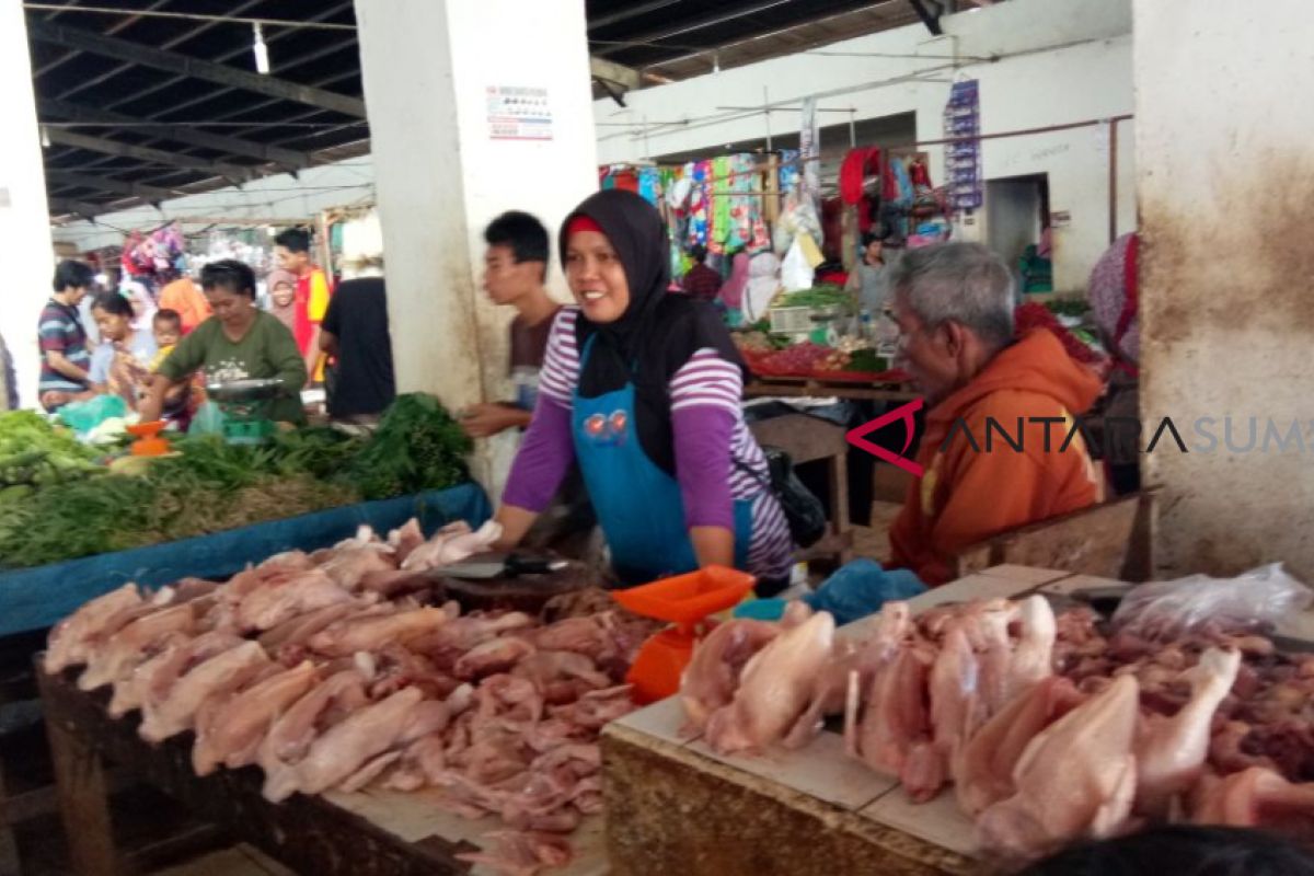 Harga ayam potong di Palembang terus melonjak