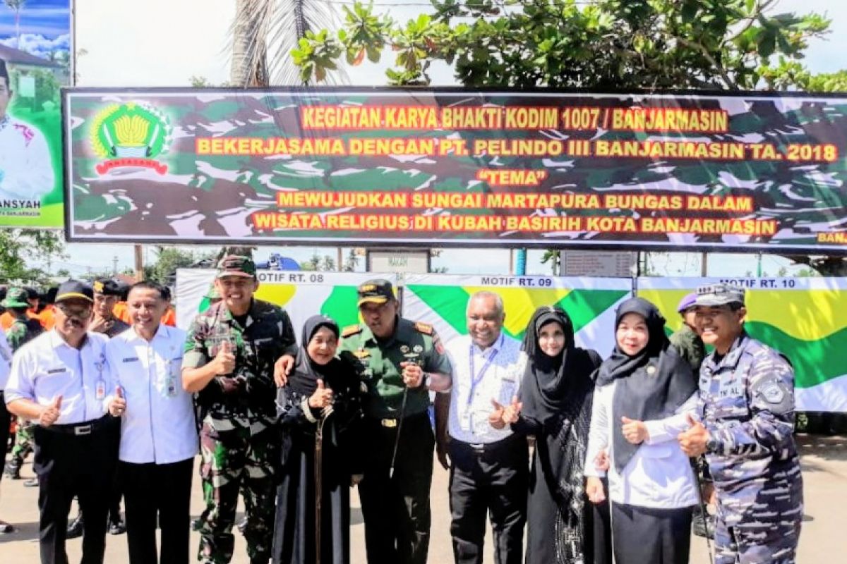 Karya Bhakti TNI AD Wujudkan Wisata Religius Kubah Basirih