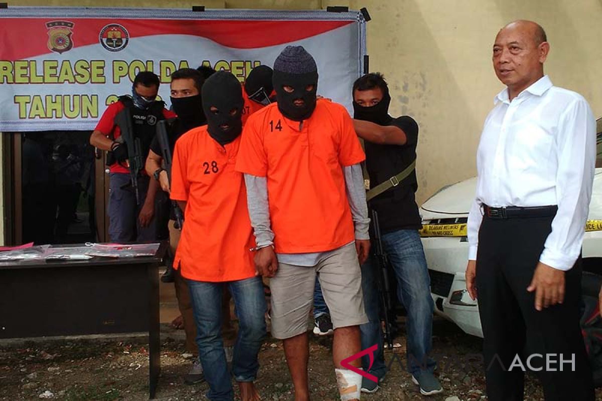 Polda Aceh tangkap empat tersangka penculikan