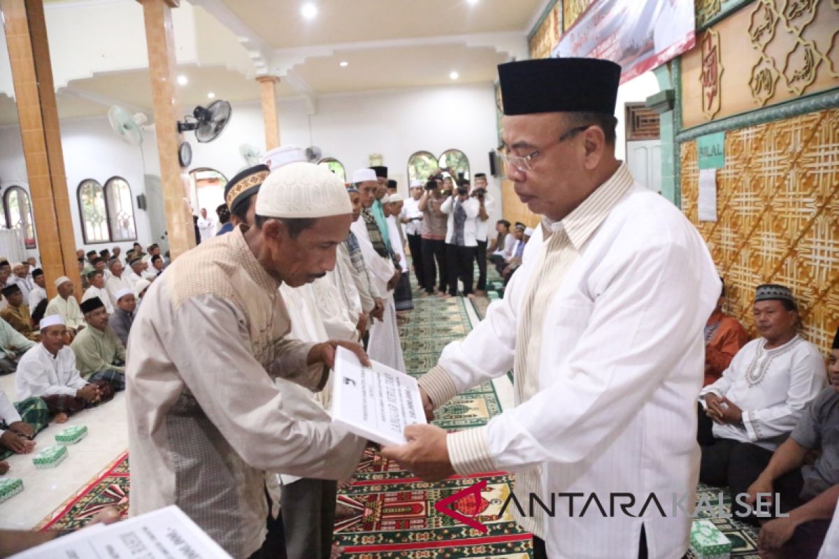 Kecamatan Takisung dapat  bantuan keagamaan