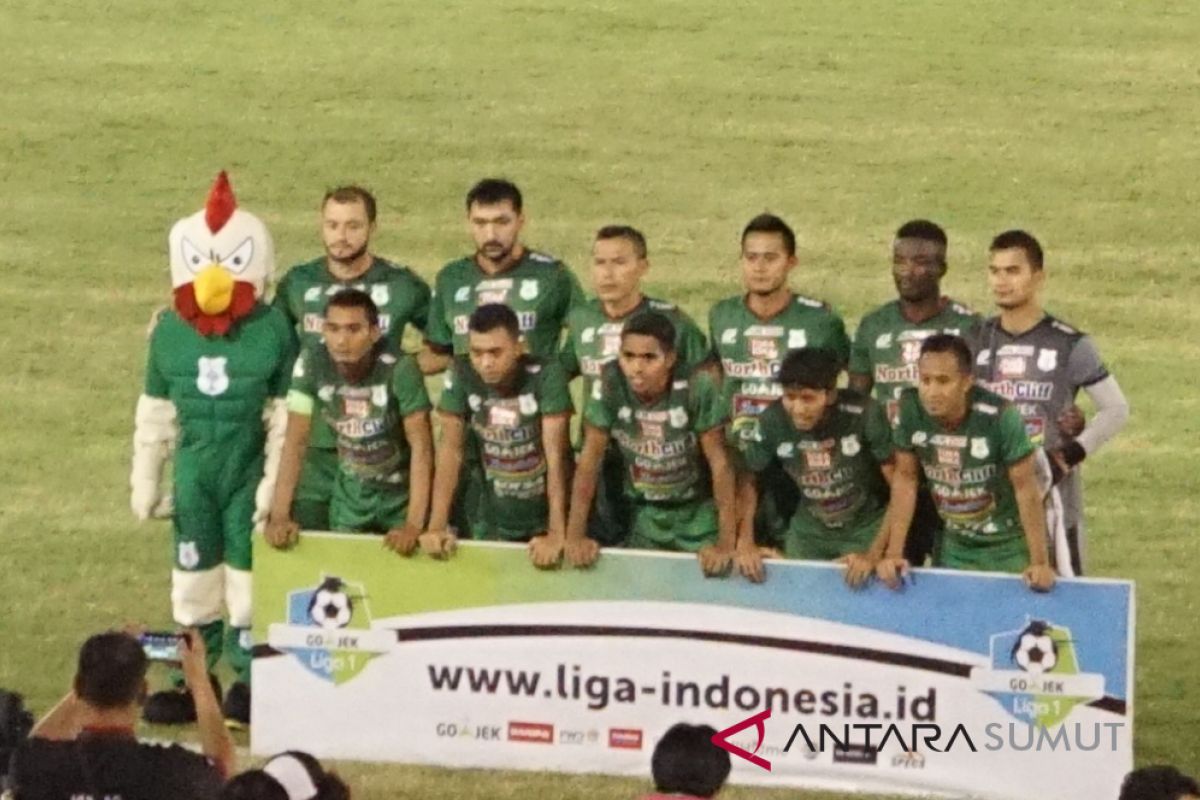 Psms unggul sementara babak pertama 2-0 atas Arema