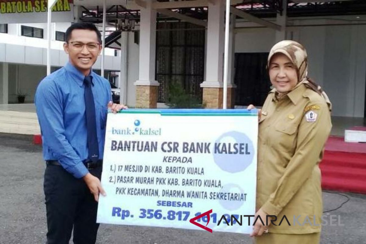 Pemkab Batola Terima Dana CSR Bank Kalsel