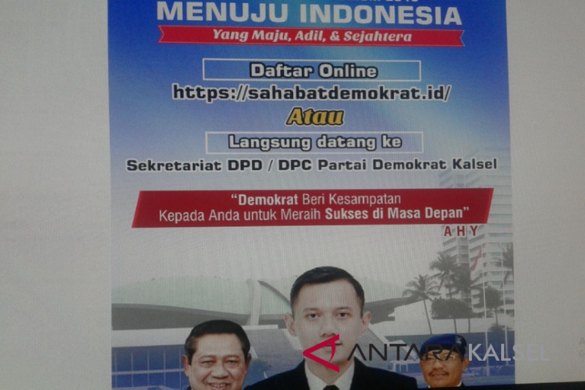 Daftar Caleg Partai Demokrat Kalsel melalui online