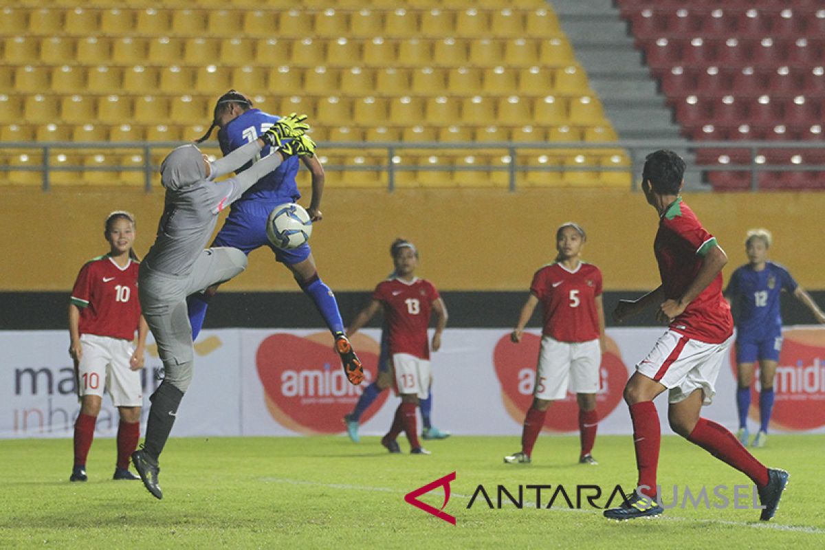 Timnas putri Indonesia dikalahkan Thailand 0-13