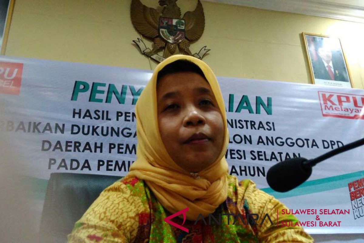 Lima bakal calon DPD Sulsel tidak lolos