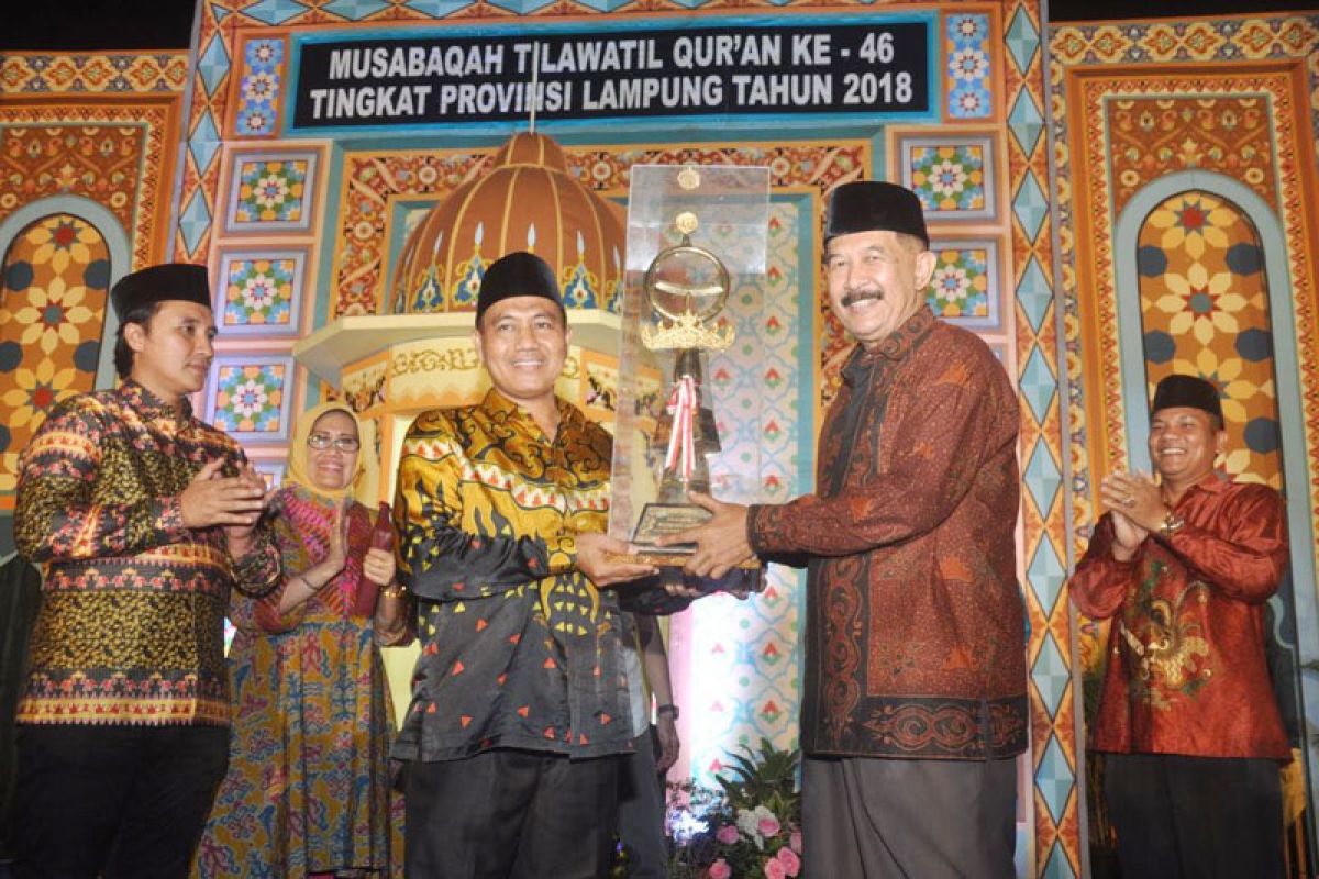 Kabupaten Tanggamus Juara Umum MTQ Ke-46 Provinsi Lampung