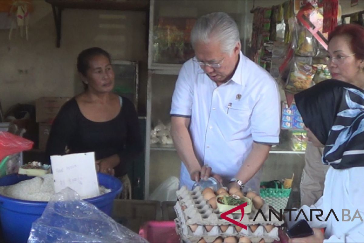 Mendag pantau harga di Pasar Pecatu Badung