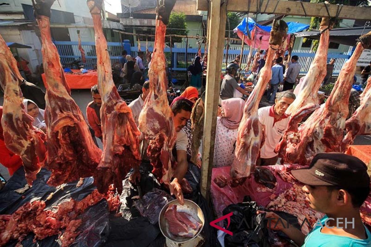 Harga daging di Banda Aceh Rp150 ribu