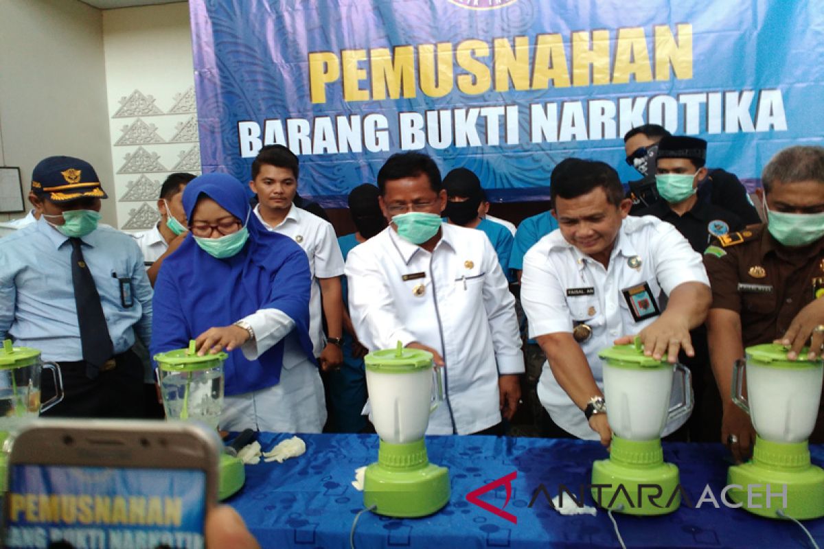 BNNP Aceh musnahkan 23 kilogram sabu-sabu