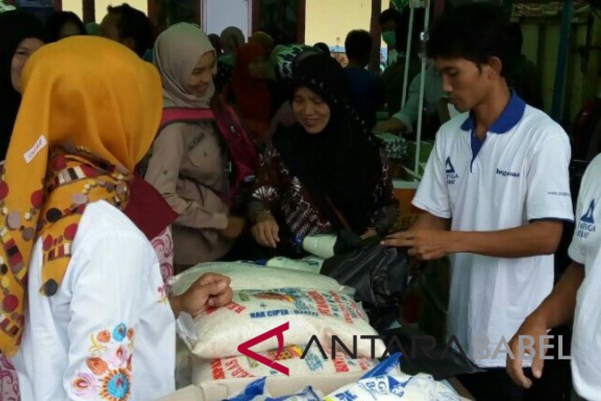 Pemkab Bangka Barat gelar pasar murah di Muntok