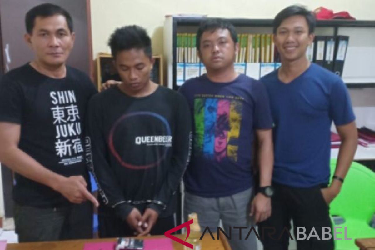 Polres Bangka amankan pengedar ganja