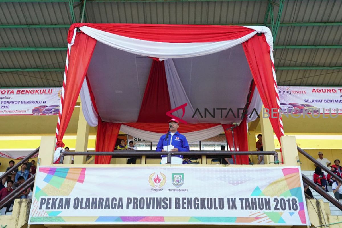 Porprov Bengkulu lombakan 14 cabang olahraga