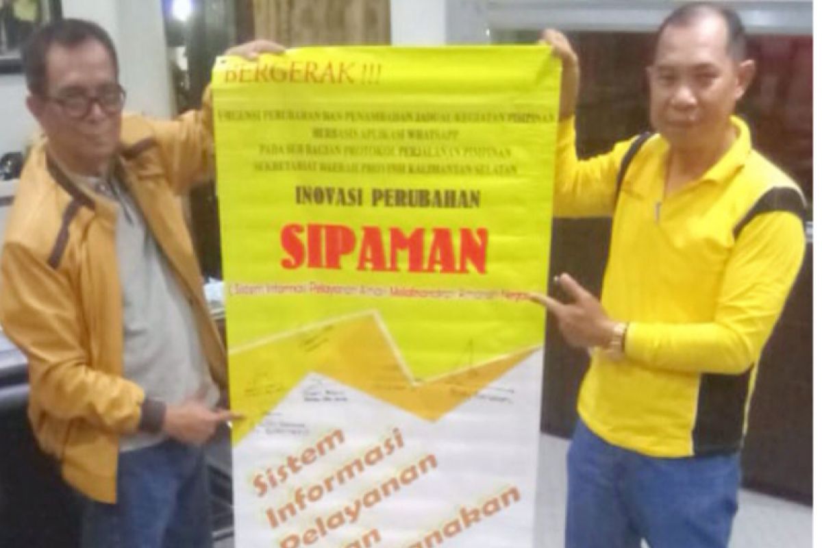 SIPAMAN sistem koordinasi murah dan efektif Pemprov Kalsel